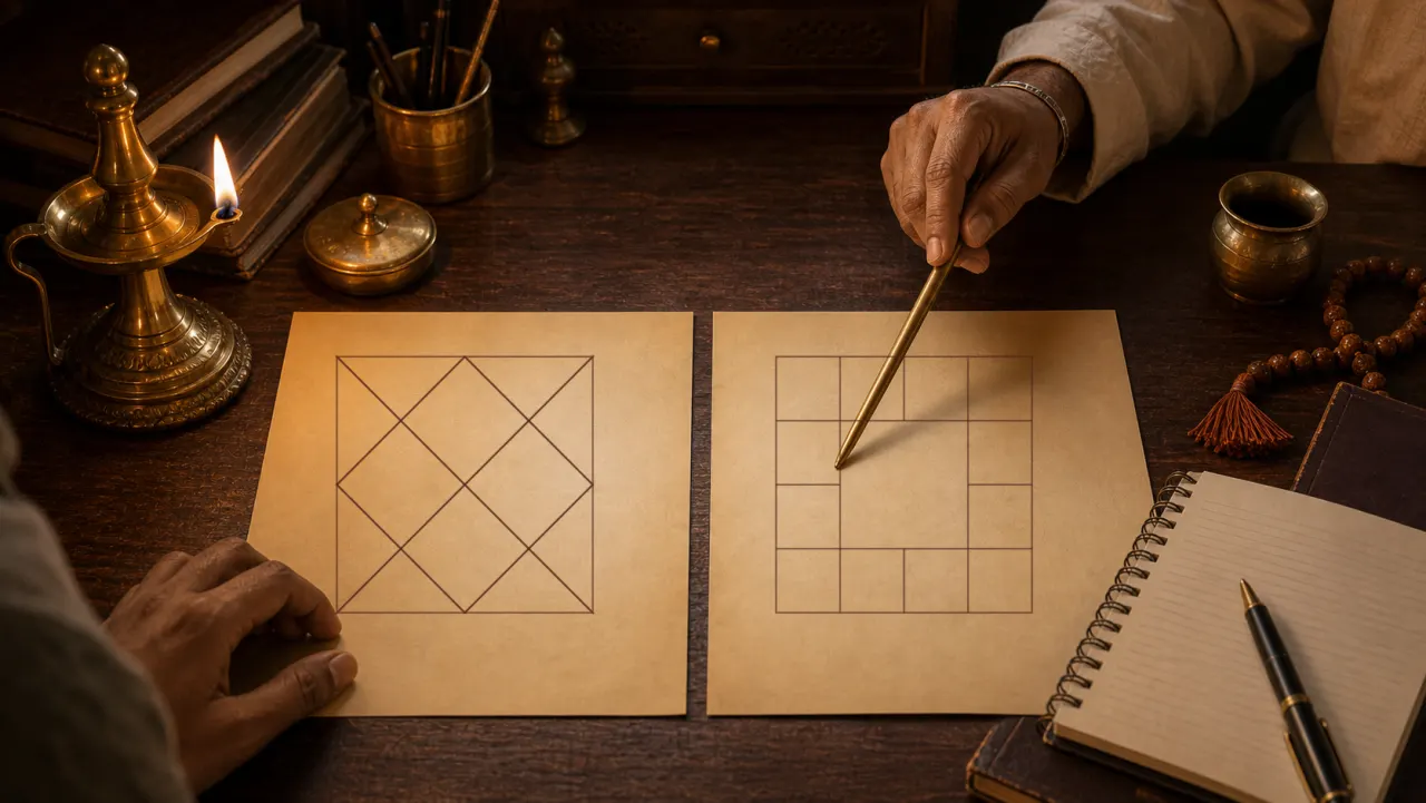 How to Actually Read Your Kundli: A First Look at the North and South Indian Chart